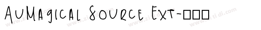 AuMagical Source Ext字体转换